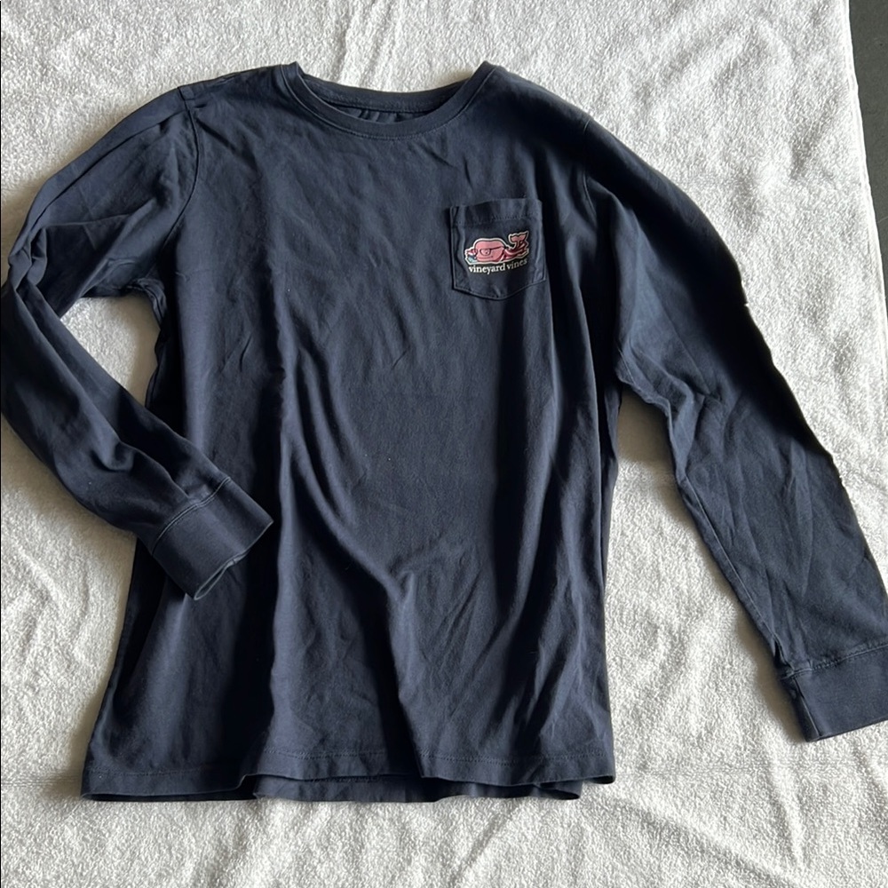 Vineyard Vines Navy Long Sleeve Tee